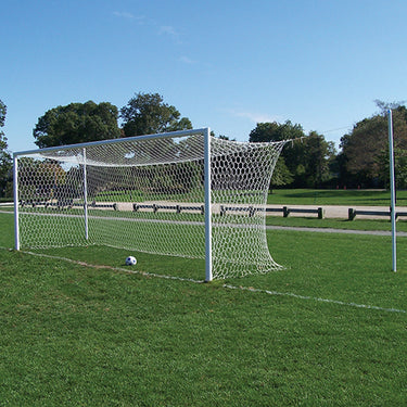 Soccer Goal Replacement Nets (Box Net - 5 1/2 in. Hex - 5mm Mesh) - World Classic Goal (8 ft.H x 24 ft.W x 6 ft.B x 6 ft.D) (White)